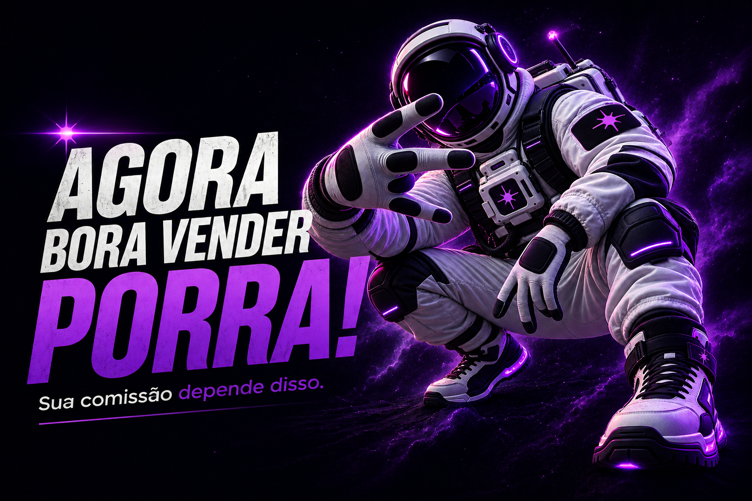 Agora bora vender, porra! Sua comissão depende disso.